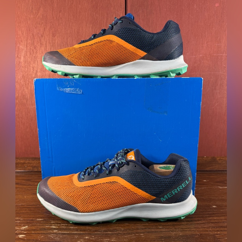 Merrell Mens Orange /Blue Hiking Sneaker Shoes MTL Skyfire Jo66237  Size US 10.5